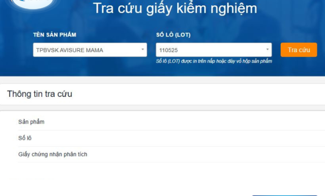 Hướng dẫn cách tra cứu Giấy chứng nhận phân tích Avisure nhanh chóng, hiệu quả